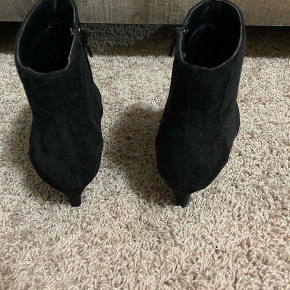 Comfort Suede Black Booties - Picture 4 of 4